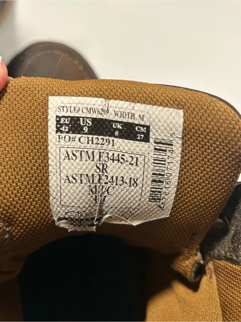 Carhartt waterproof leather